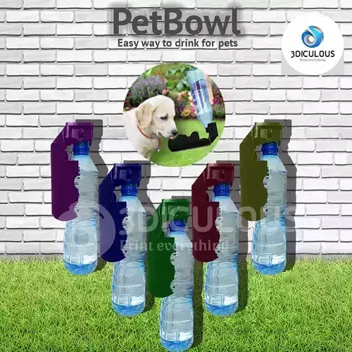 PetBowl bottle of water with cap