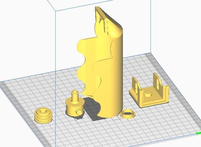 PetBowl bottle of water with cap 3D print model_1