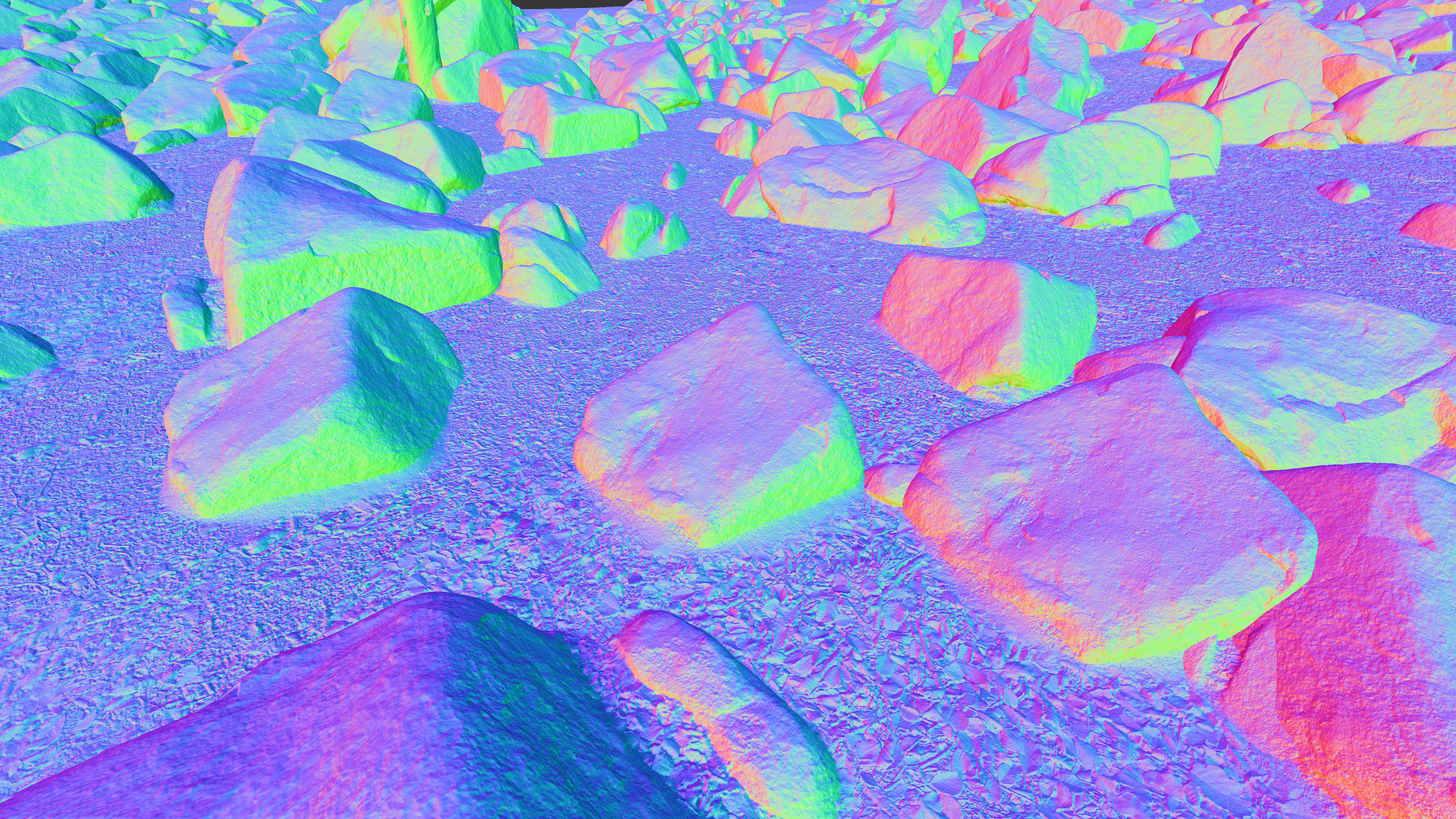 Rock Stone Moss Scans - 3D PBR Low Poly Models Pack Low-poly 3D model_15