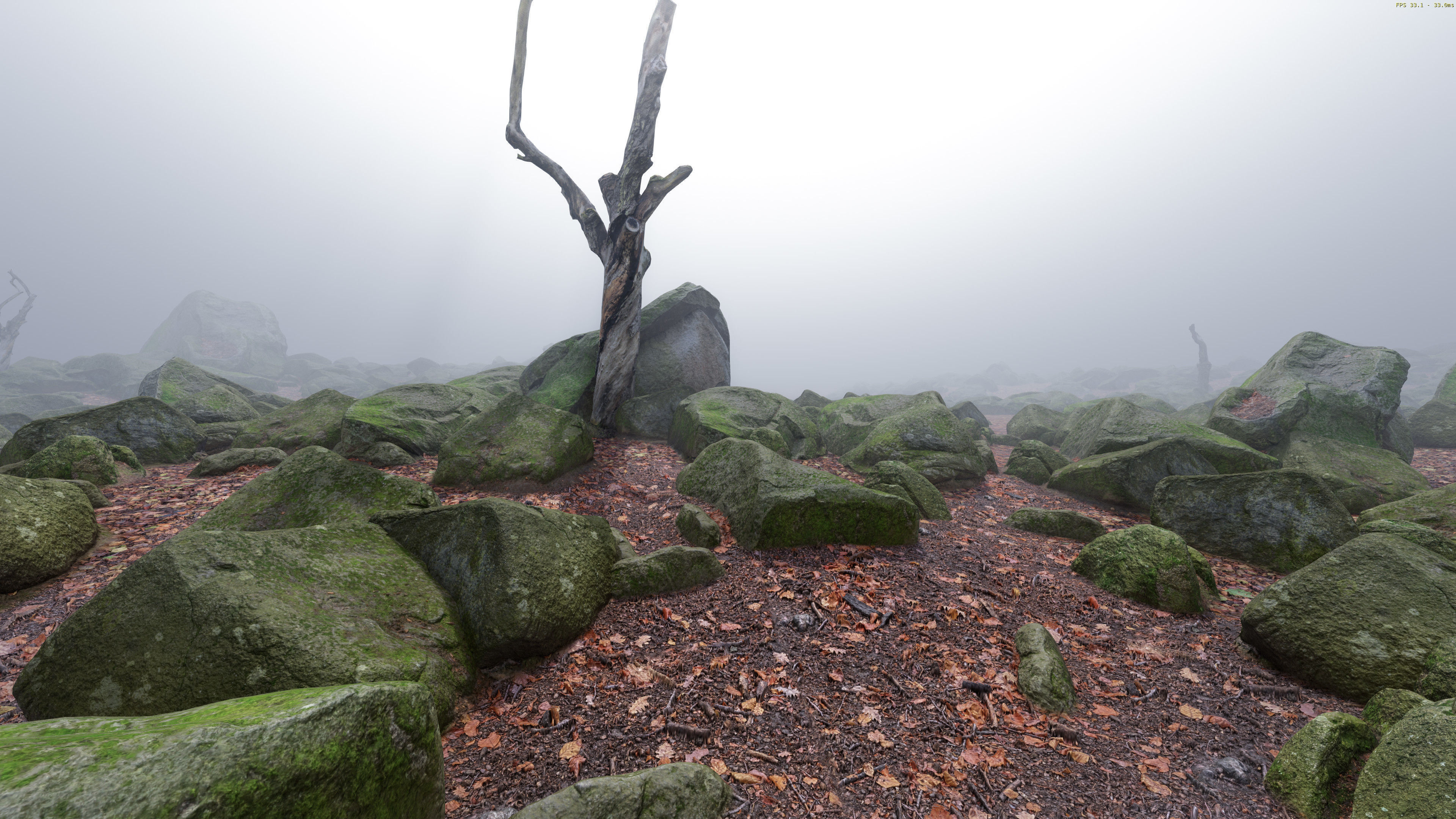 Rock Stone Moss Scans - 3D PBR Low Poly Models Pack Low-poly 3D model_13