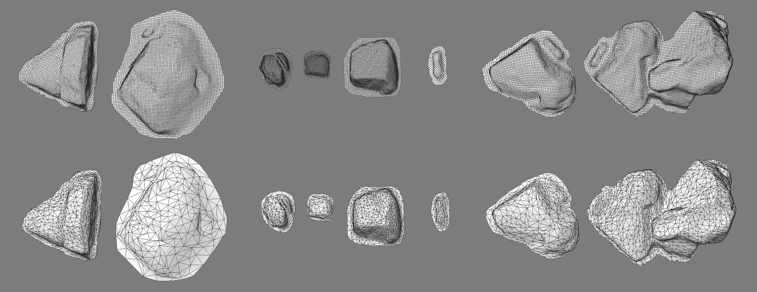 Rock Stone Moss Scans - 3D PBR Low Poly Models Pack Low-poly 3D model_3