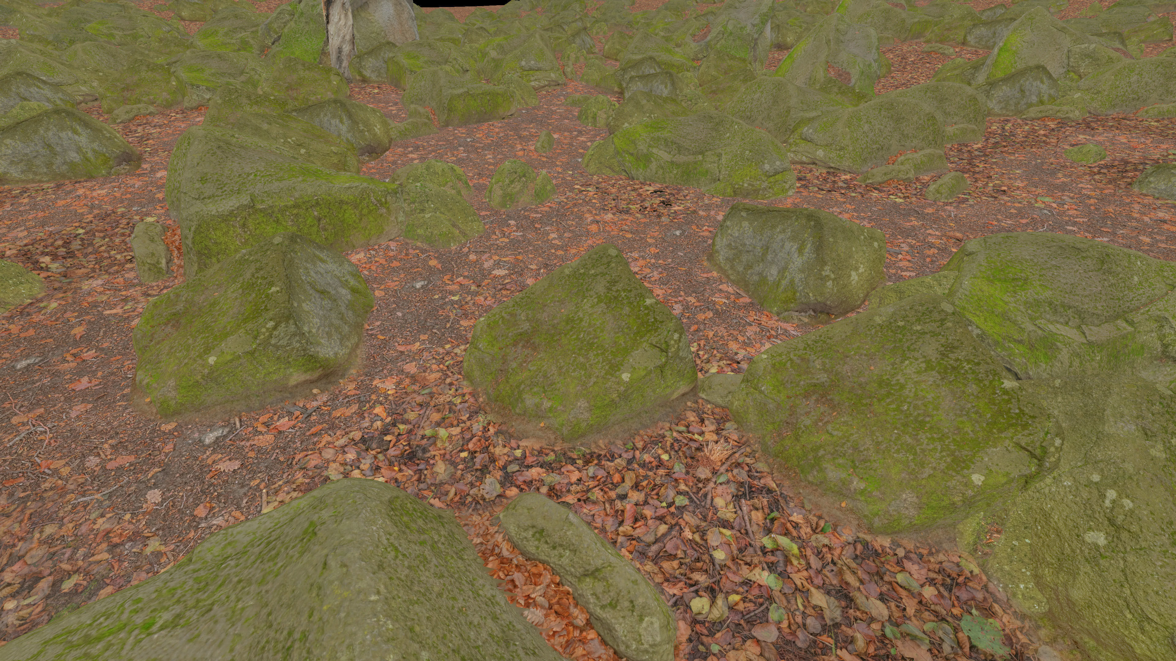 Rock Stone Moss Scans - 3D PBR Low Poly Models Pack Low-poly 3D model_16