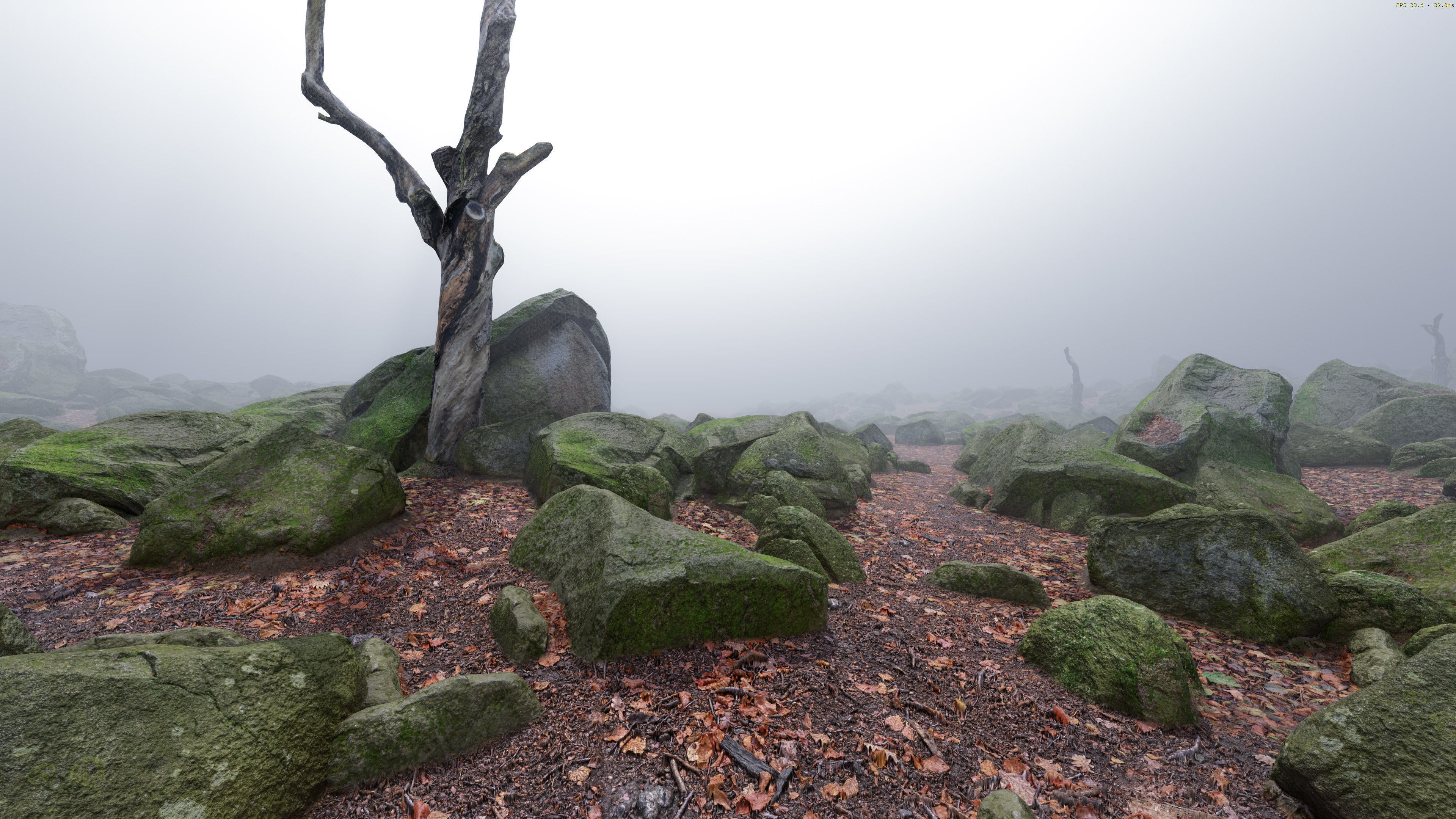 Rock Stone Moss Scans - 3D PBR Low Poly Models Pack Low-poly 3D model_4