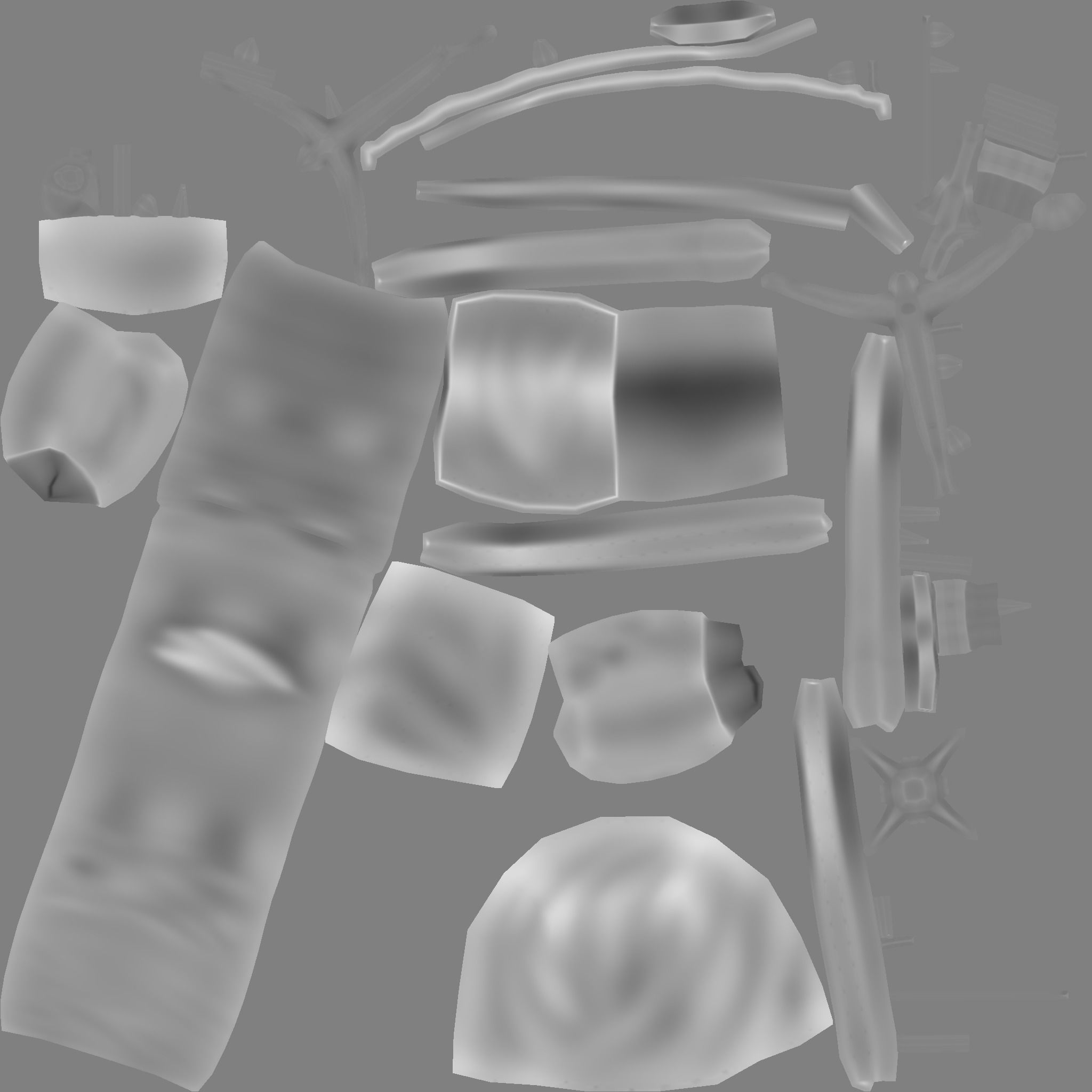 Hunter Backpack - Crossbow Character Costume Low-poly 3D model_20