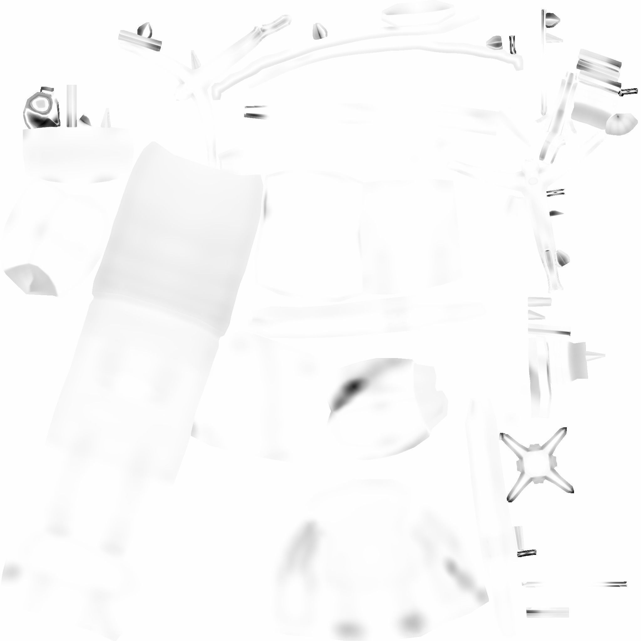 Hunter Backpack - Crossbow Character Costume Low-poly 3D model_18