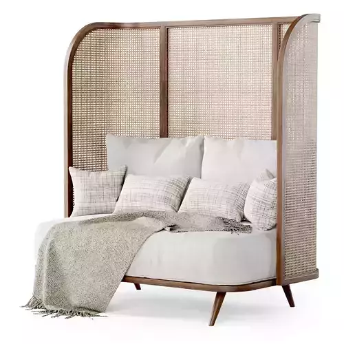 Two-seater garden sofa CV22 High back  3D model