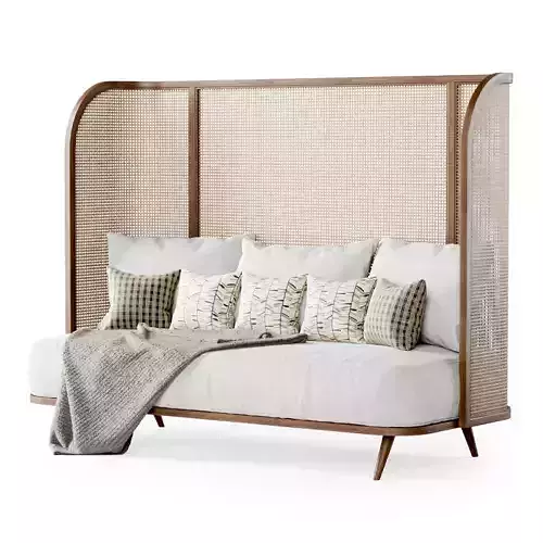 Three-seater garden sofa CV33 High back 3D model