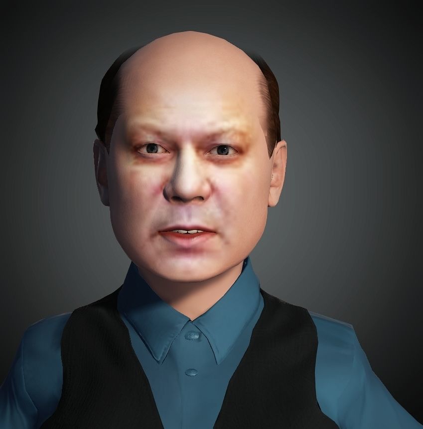Realistic 3d Character Nawaz Low-poly 3D model_3