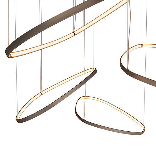 Magellano pendant light with circular shape 3D model