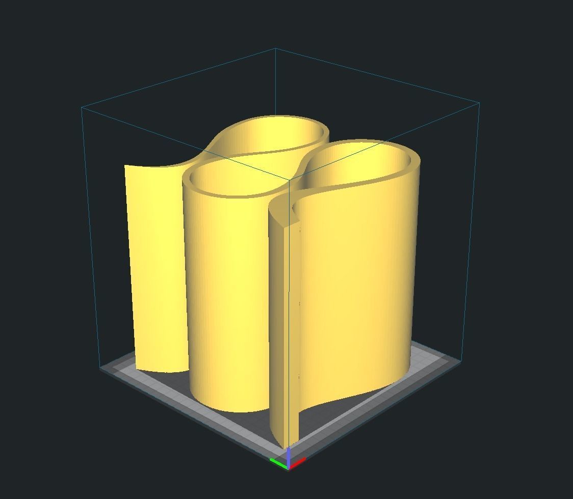 Modern Wine Bottle Holder 3D print model_4