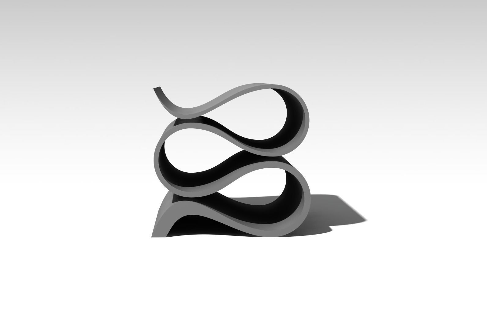 Modern Wine Bottle Holder 3D print model_3