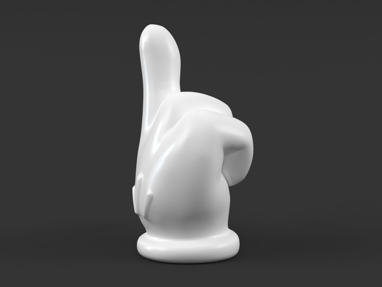 Hand Mickey index finger 3D print model_7