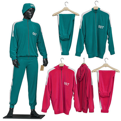 Tracksuit Squid game 3D model