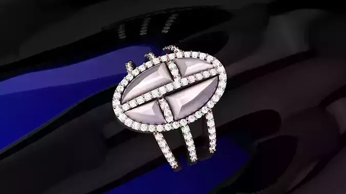 ring color stone diamond