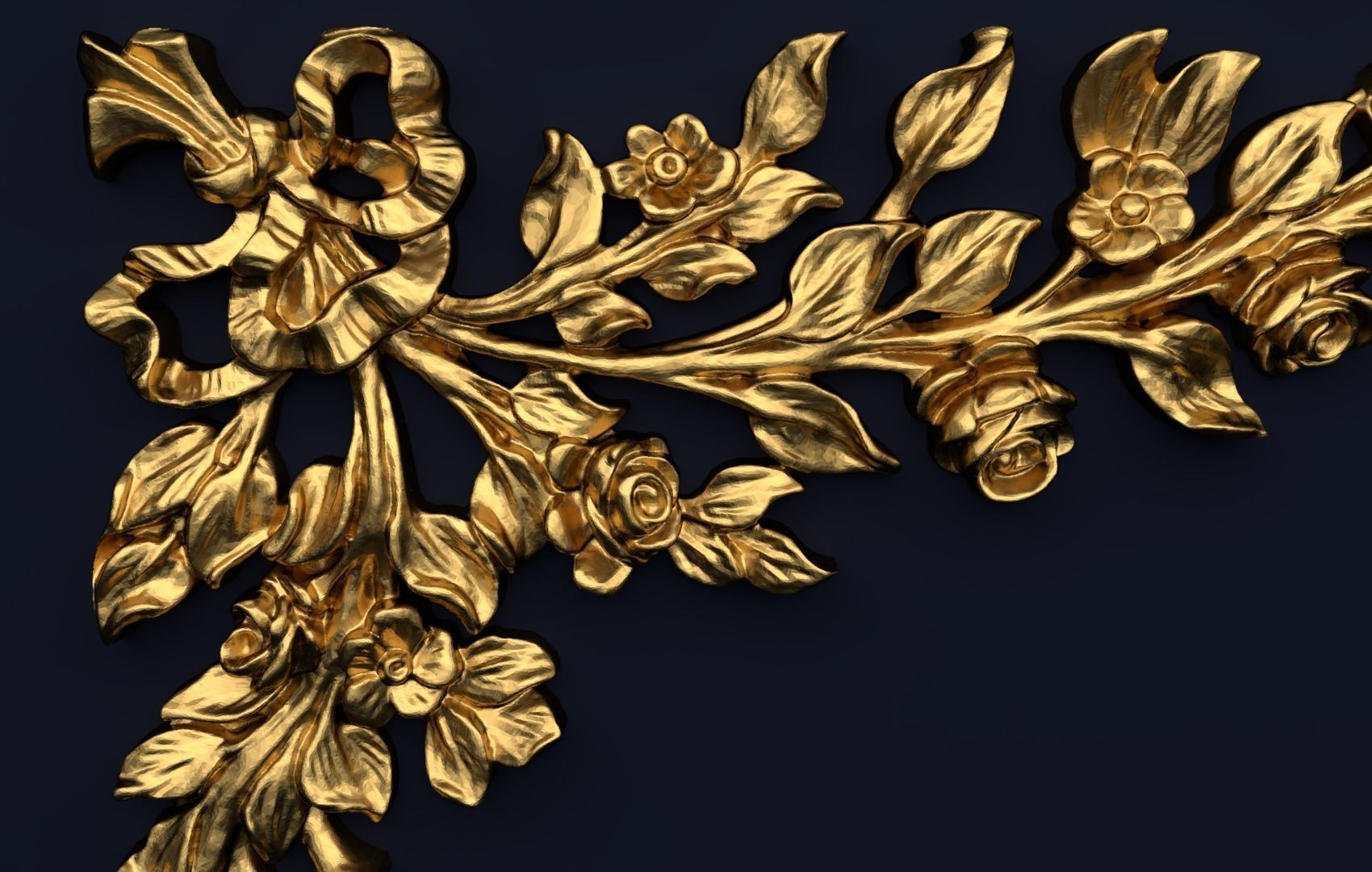 Classic decor ornament v-3D model 54 3D model_2