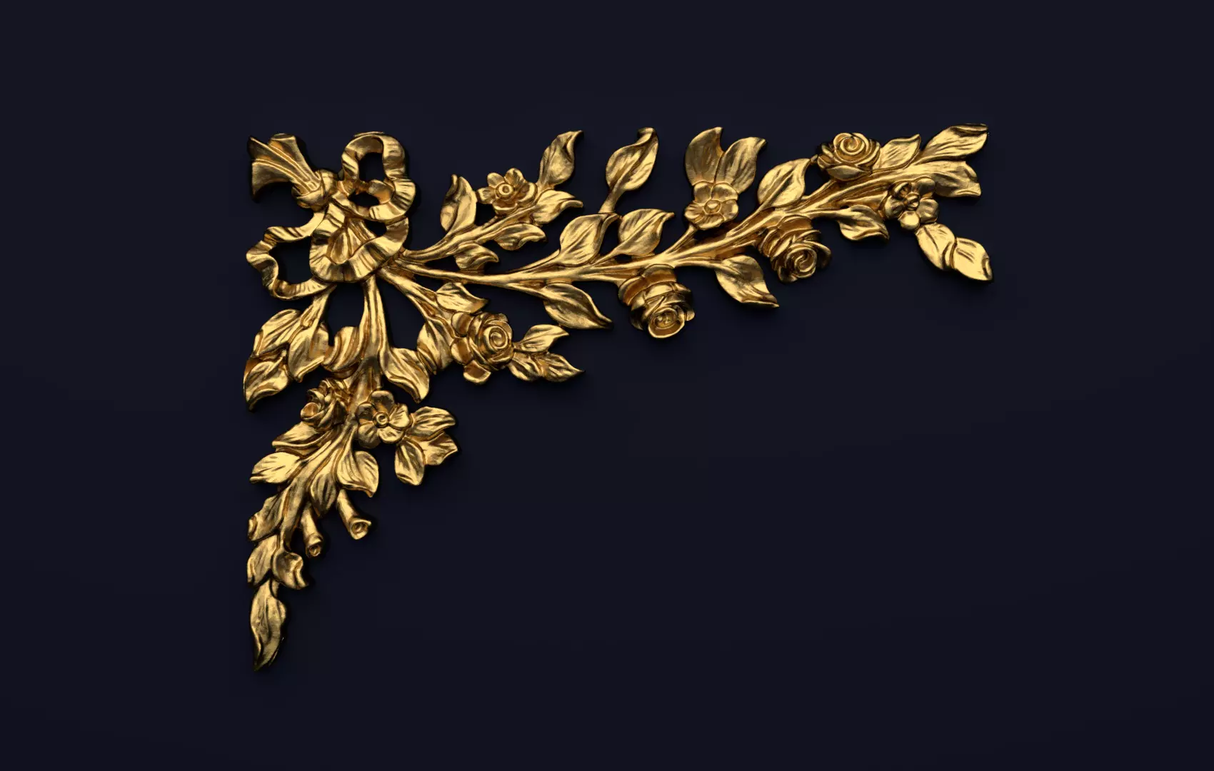 Classic decor ornament v-3D model 54 3D model_0