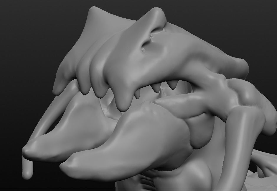 Dire-pede creature in shape of bug 3D model_3