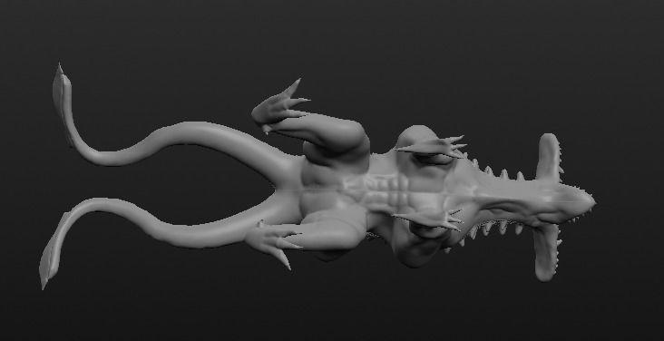 Tailed beast 3D model_2
