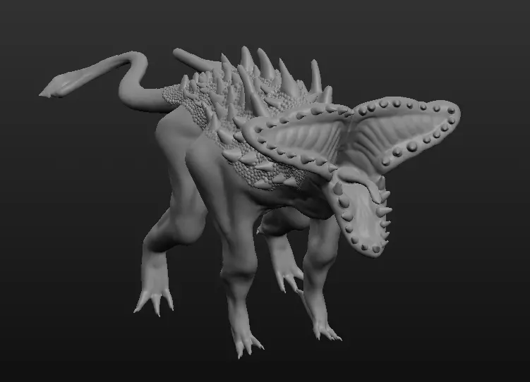 Tailed beast 3D model_0