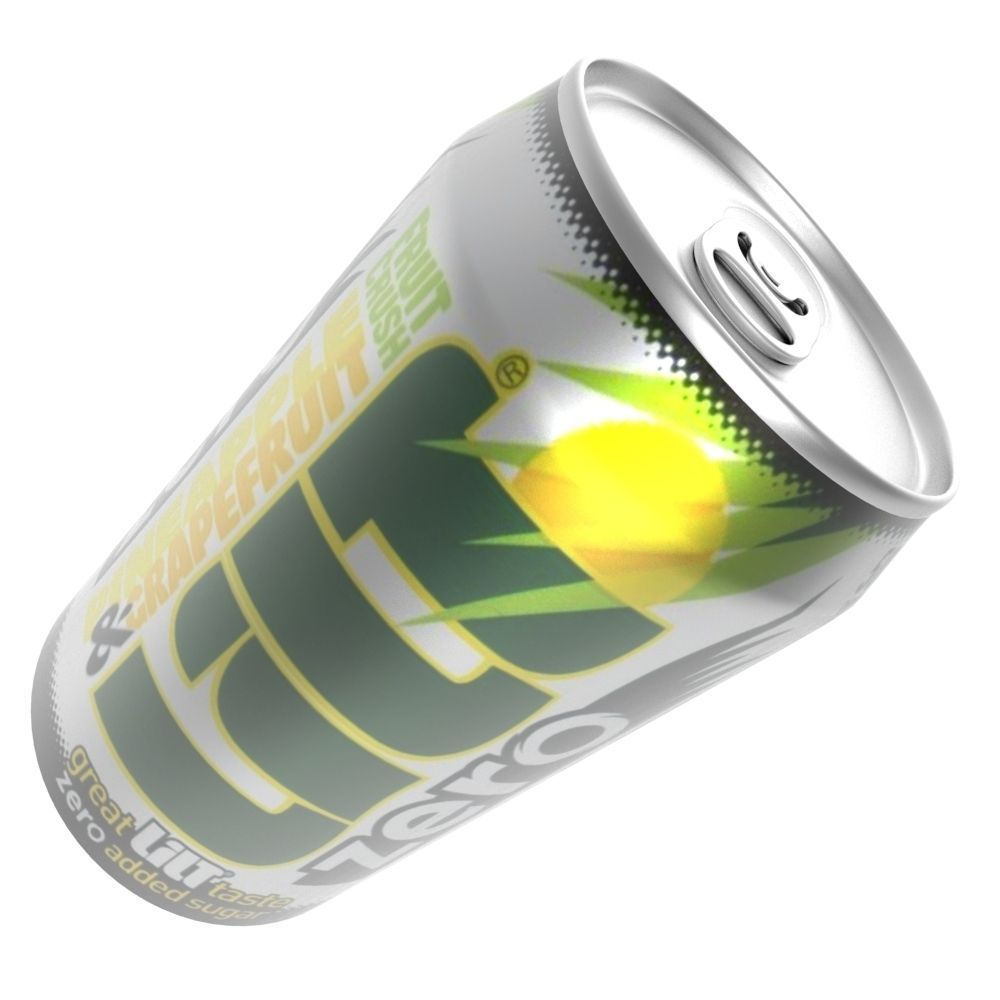 Lilt Soda Drink Can Low-poly 3D model_1