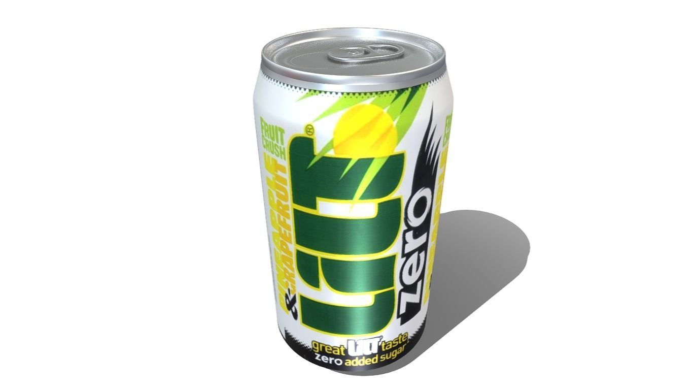 Lilt Soda Drink Can Low-poly 3D model_6