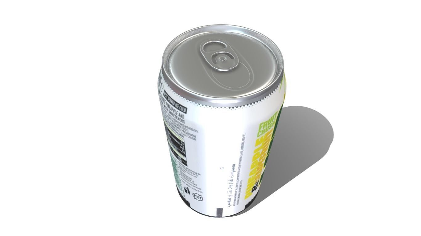 Lilt Soda Drink Can Low-poly 3D model_12