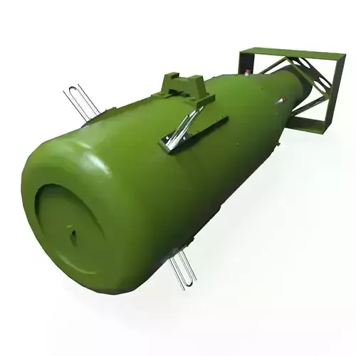 Atomic Bomb - Little Boy Low-poly 3D model