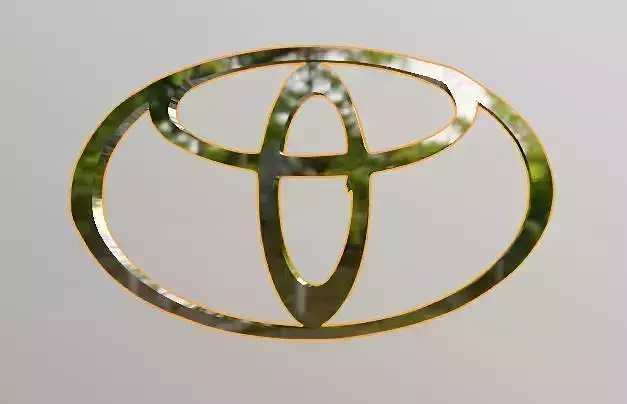 New Toyota logo with new edition 3D model