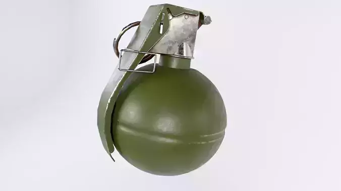 M-67 frag grenade Low-poly 3D model