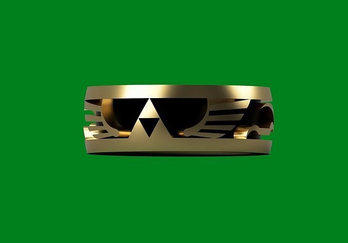 Legends of Zelda inspired ring 3D print model