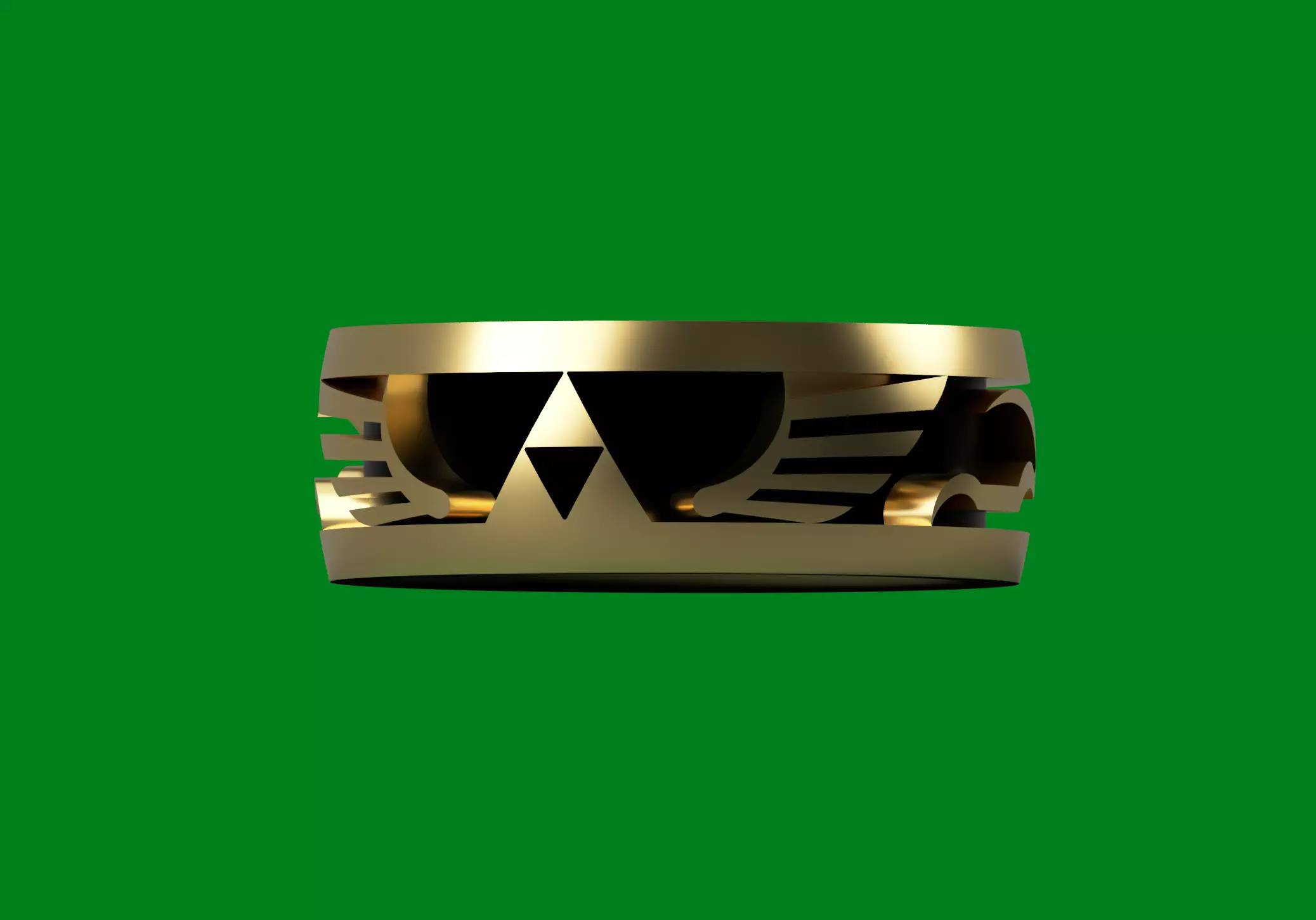 Legends of Zelda inspired ring 3D print model