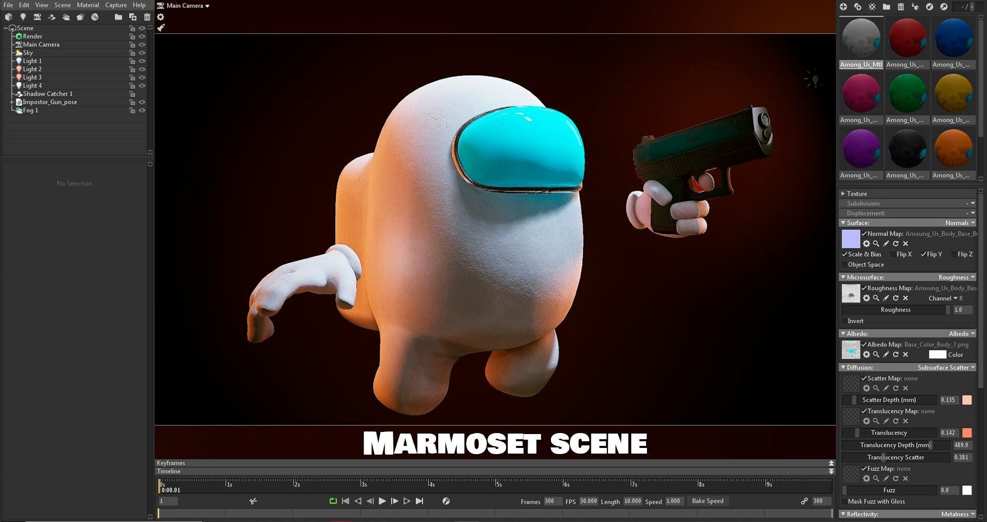 Among us - Impostor Pack Low-poly 3D model_17