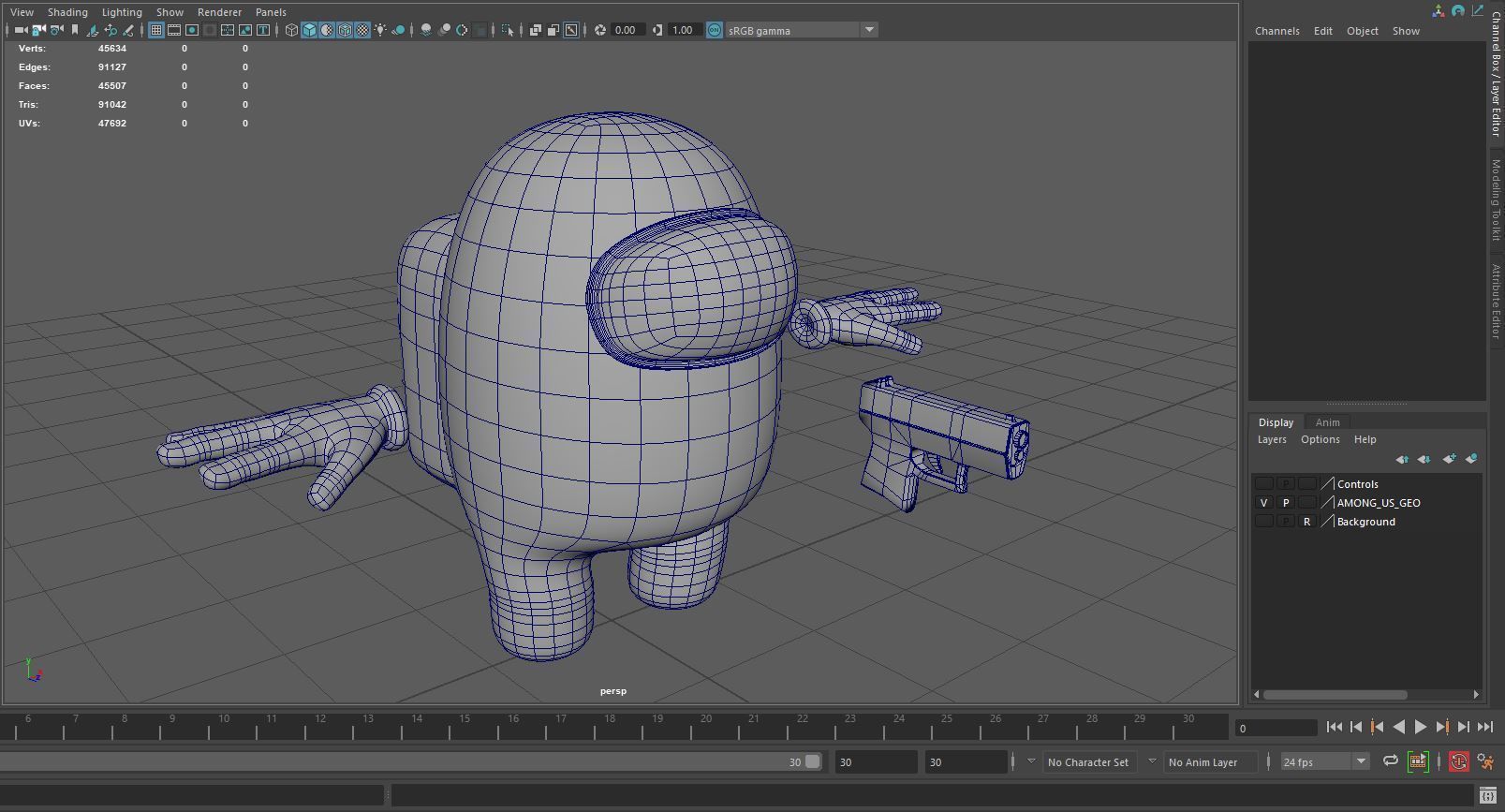 Among us - Impostor Pack Low-poly 3D model_15
