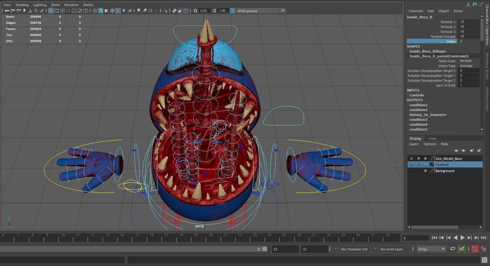 Among us - Impostor Pack Low-poly 3D model_7