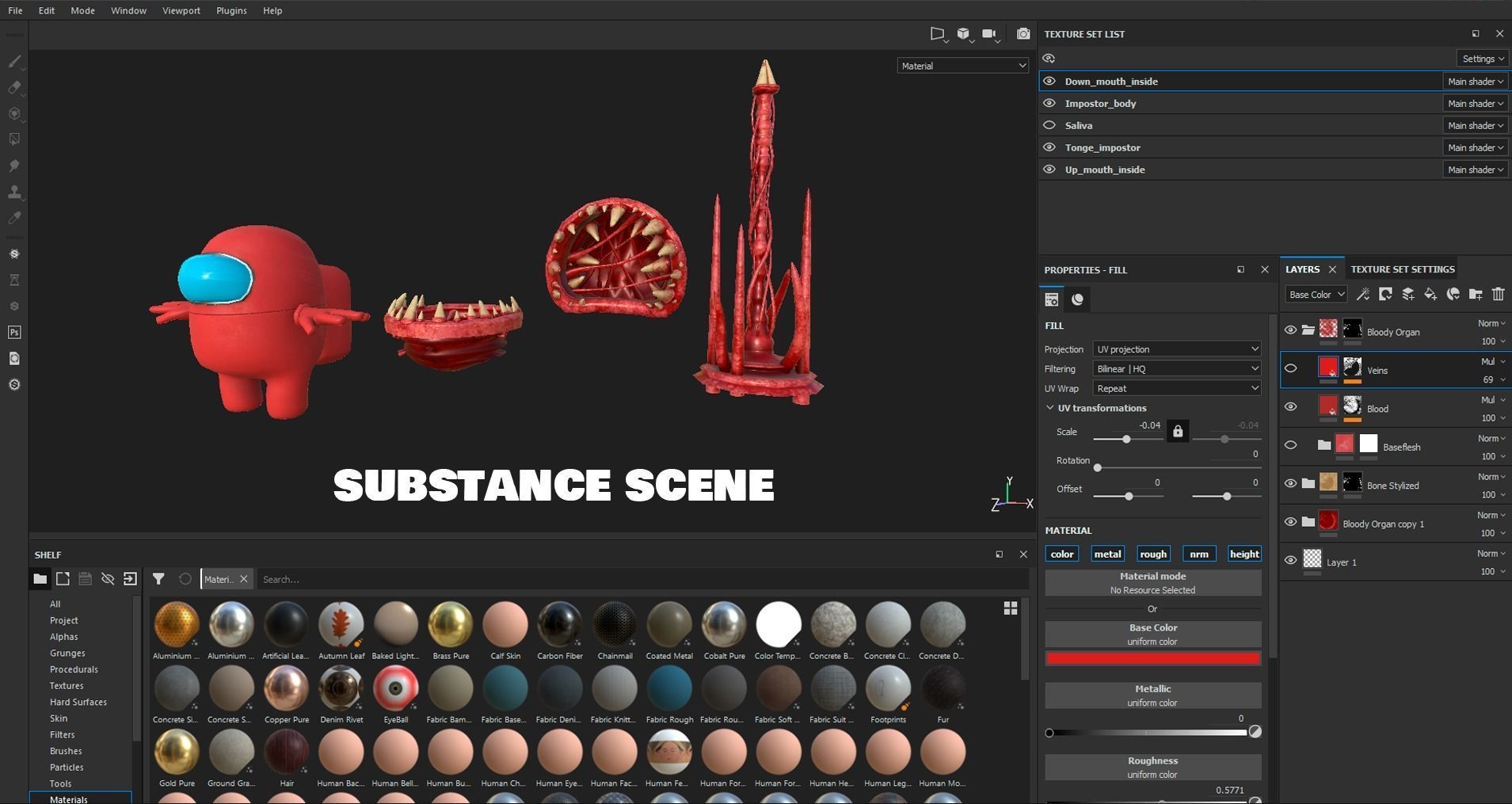 Among us - Impostor Pack Low-poly 3D model_20