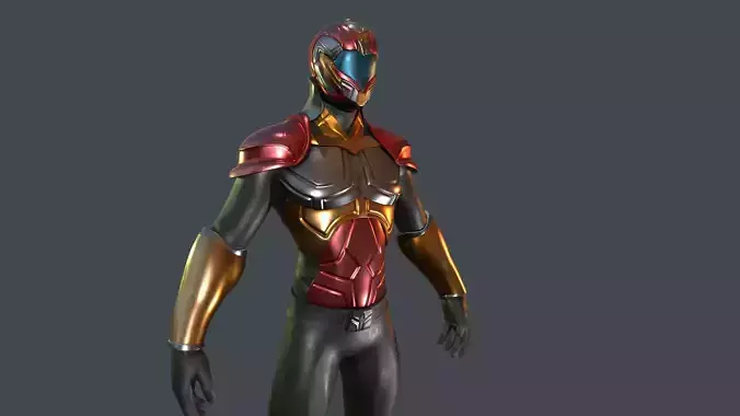 sci fi suit 3D model