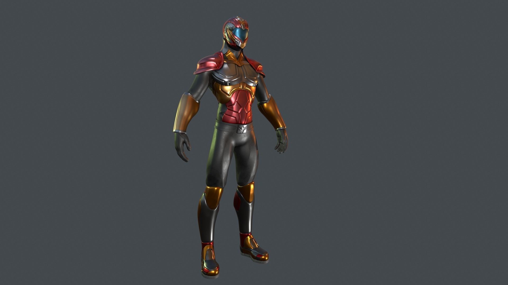 sci fi suit 3D model_2