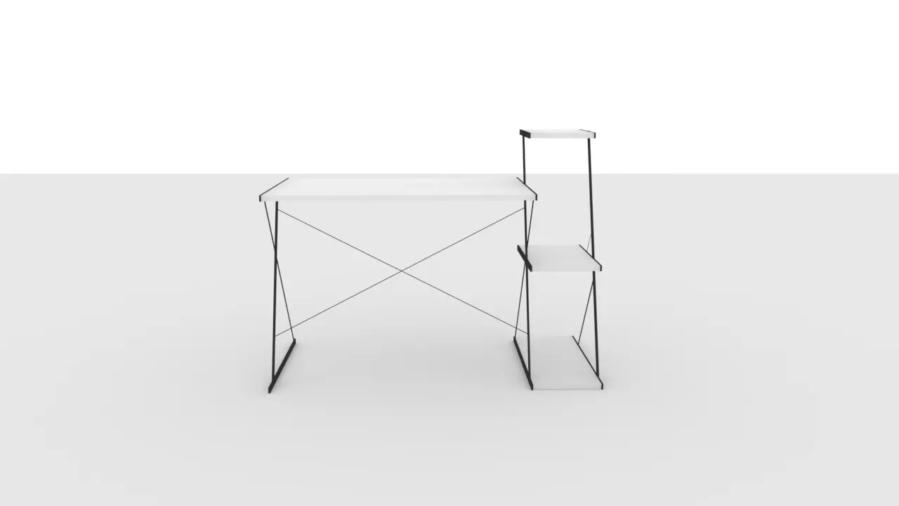3 Stack Side Desk Free 3D model