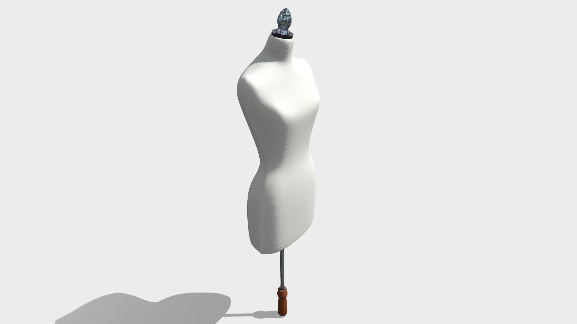 Shop mannequin Low-poly 3D model_2