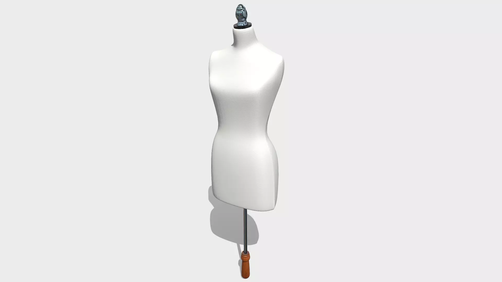 Shop mannequin Low-poly 3D model_0
