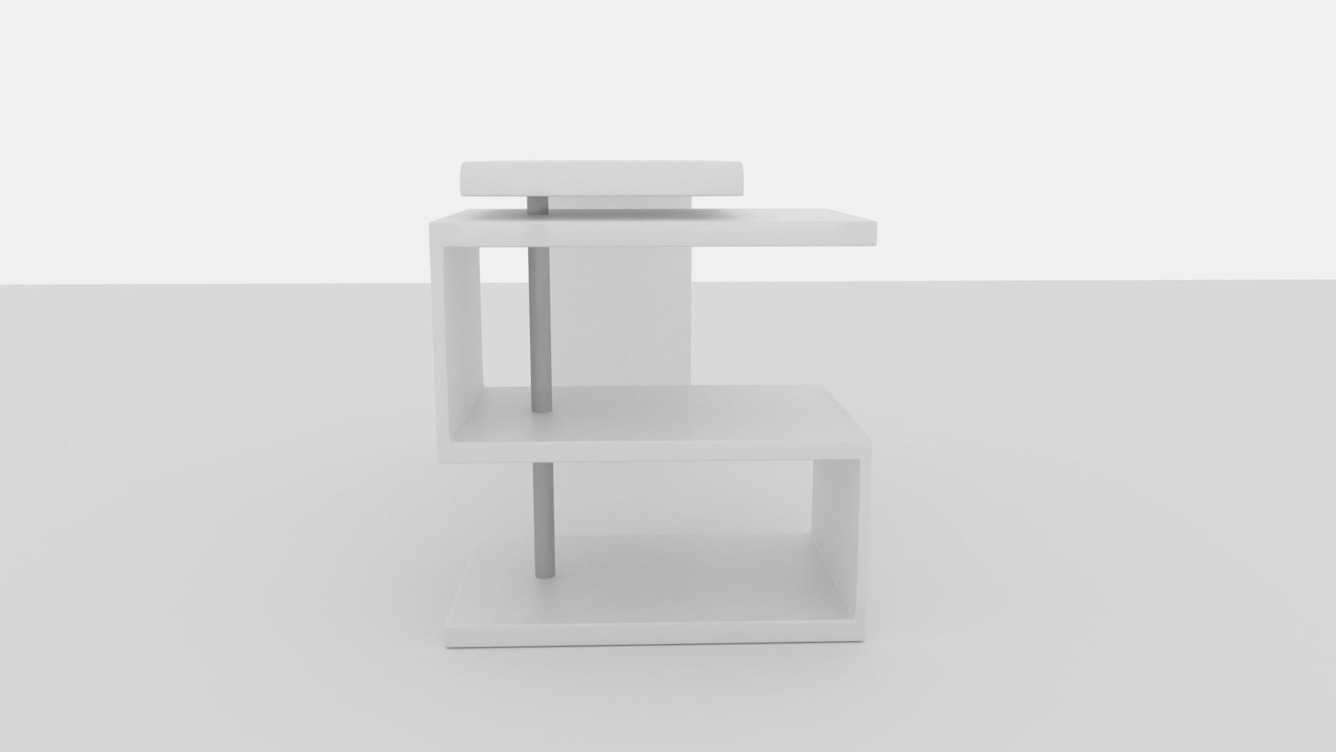 A33 Modern Office Desk Free 3D model_2
