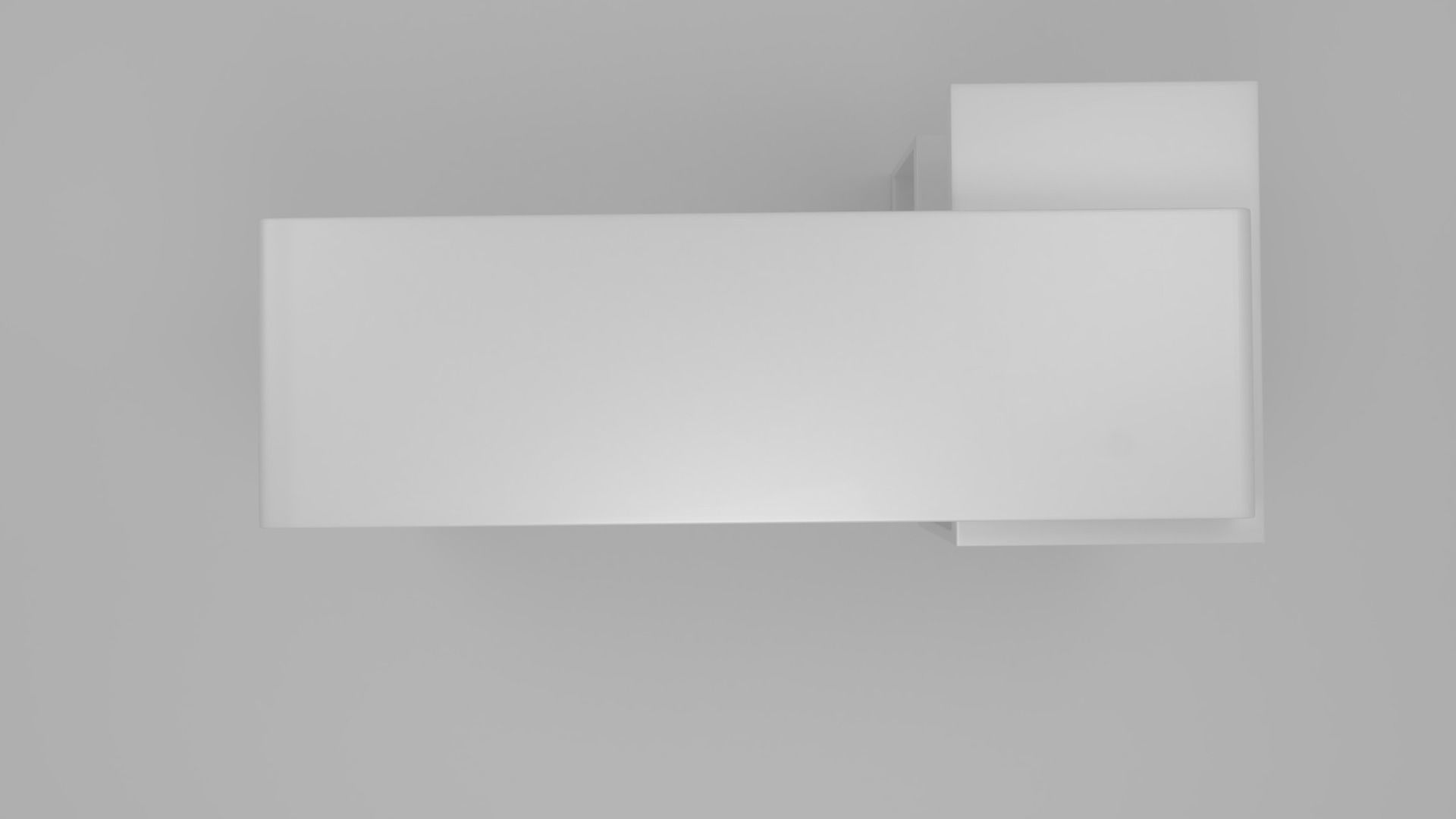 A33 Modern Office Desk Free 3D model_3