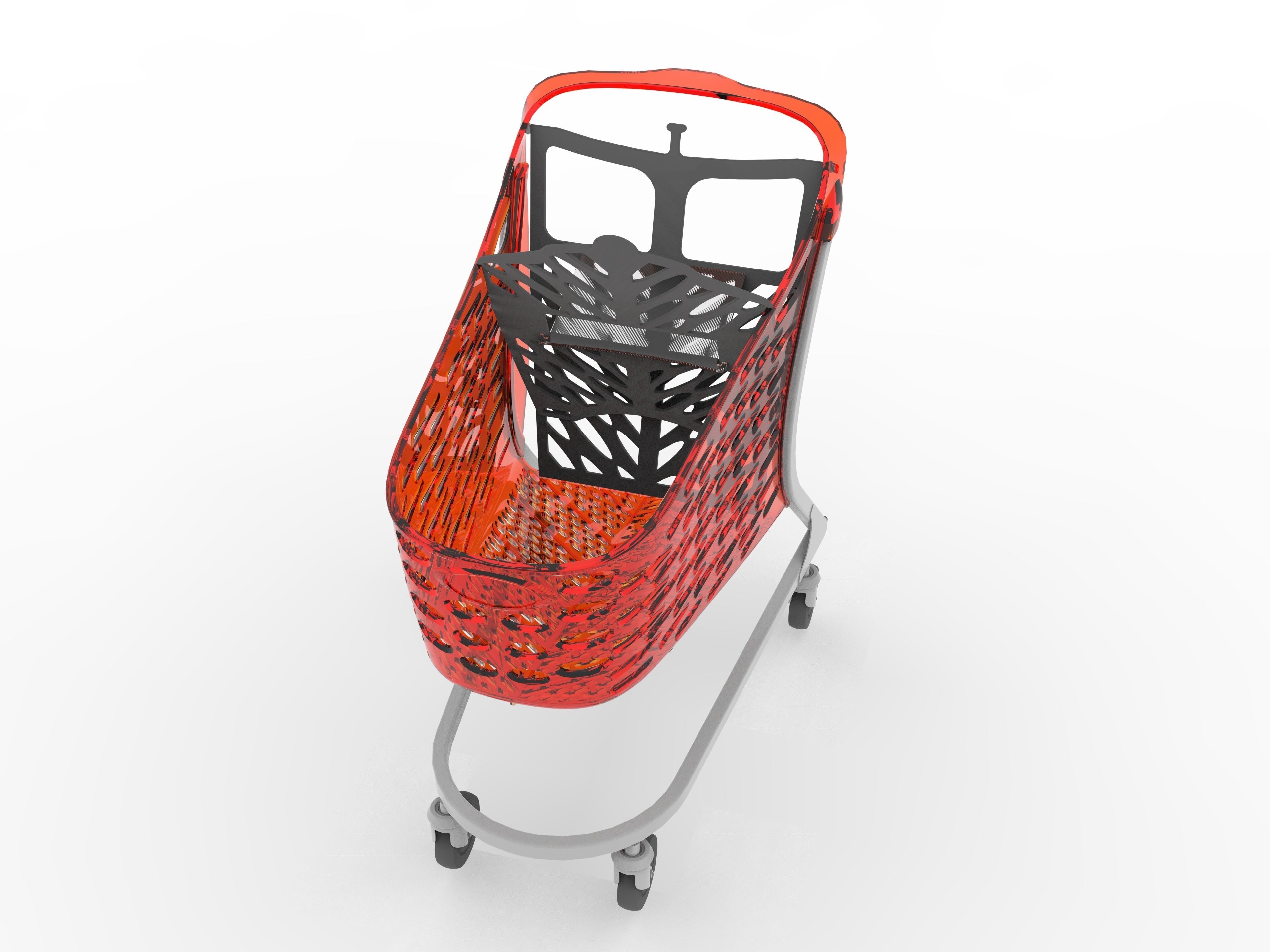 Shopping Cart Rabtrolley Samba 130L 3D model_5