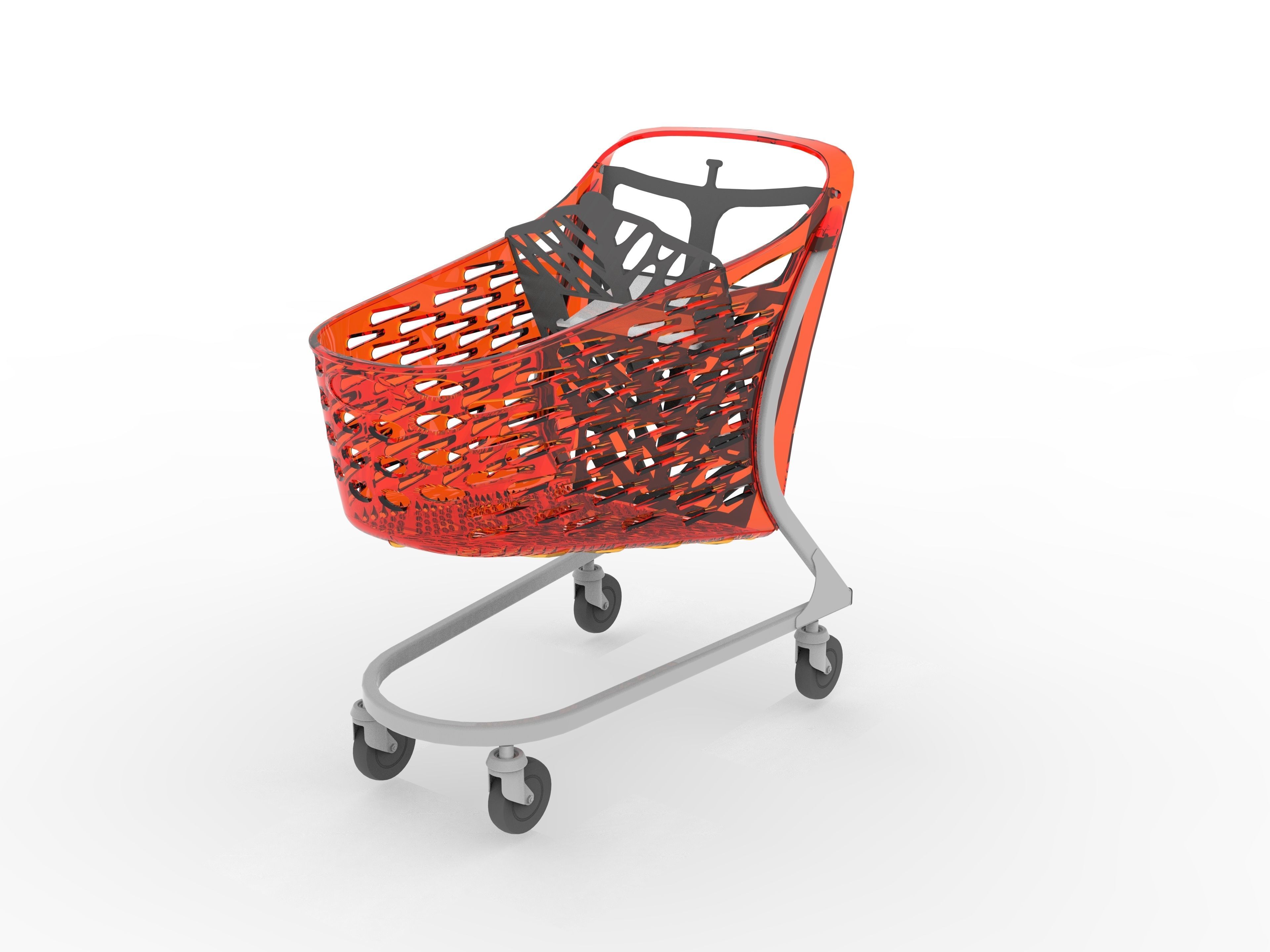 Shopping Cart Rabtrolley Samba 130L 3D model_1