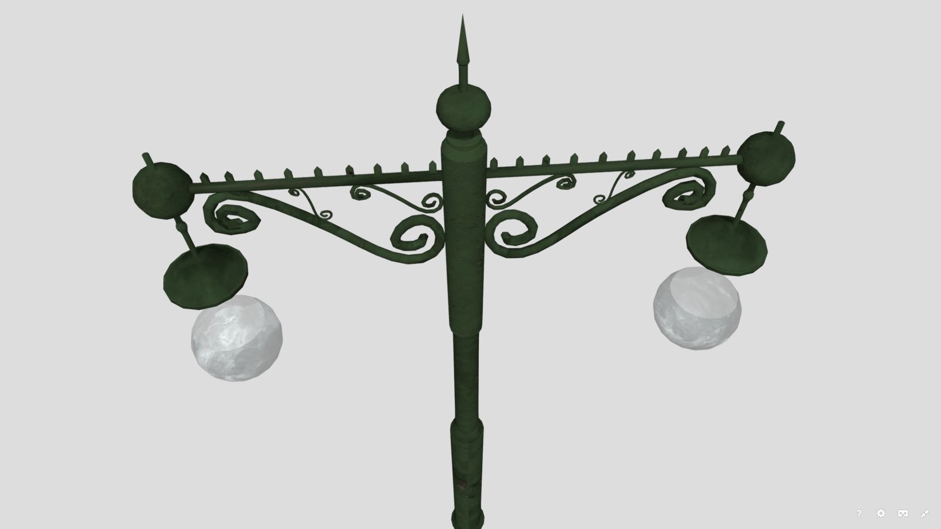 Victorian street lamp  3D model_1