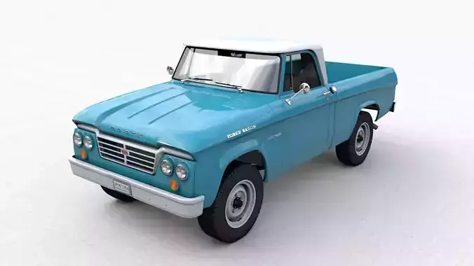 Dodge Power Wagon Single Cab 1964 3D model