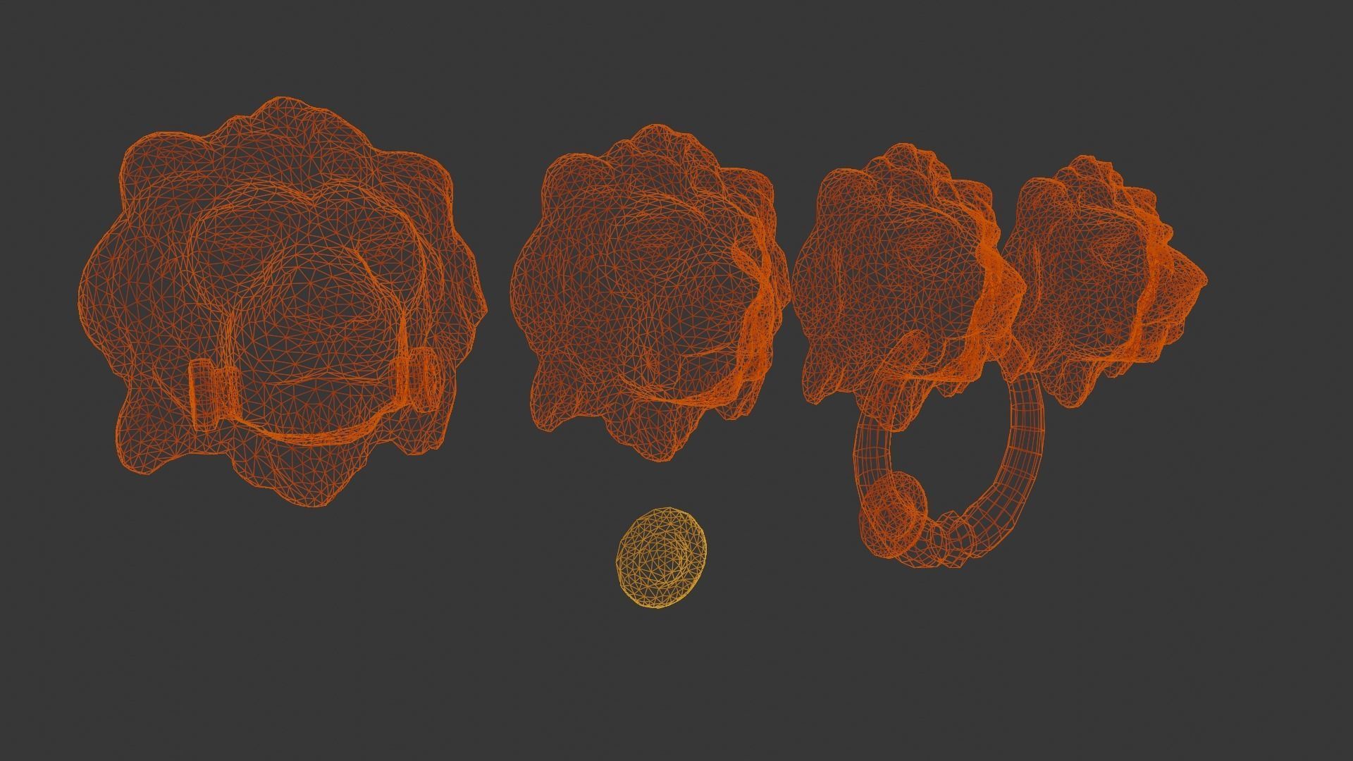 Lion model head door knocker 3D model_15