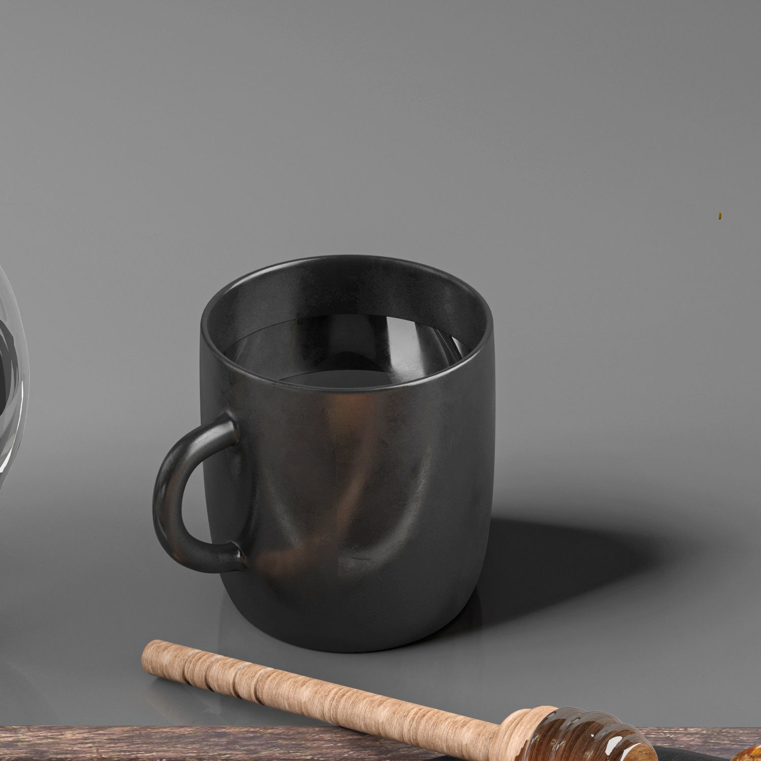 breakfast and coffee set 3D model_2