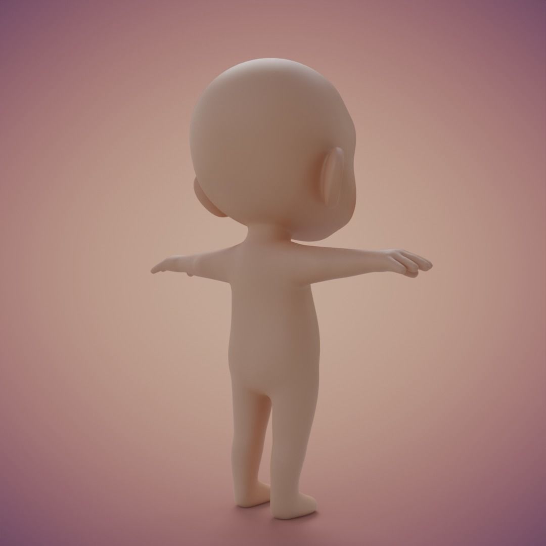 Baibol Baby Low-poly 3D model_21
