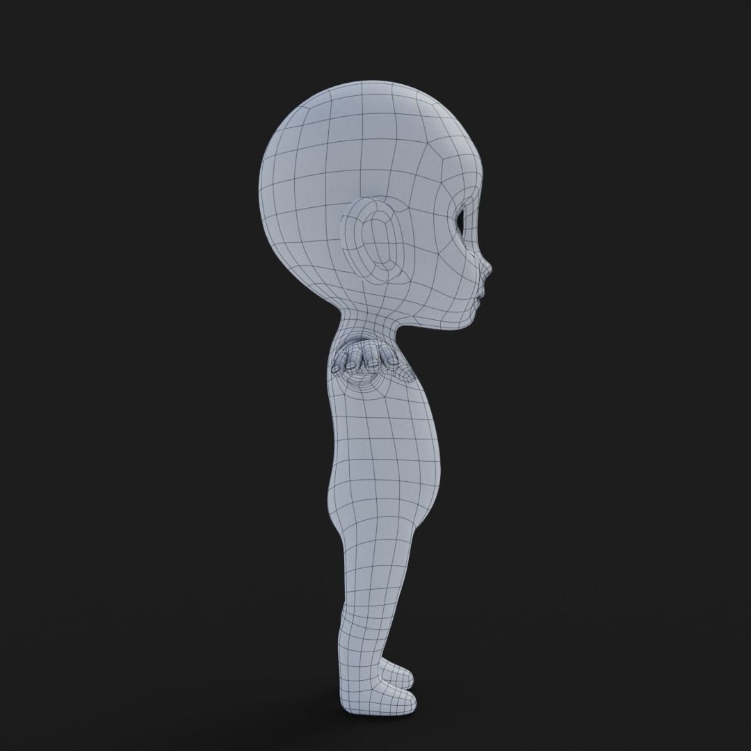 Baibol Baby Low-poly 3D model_30